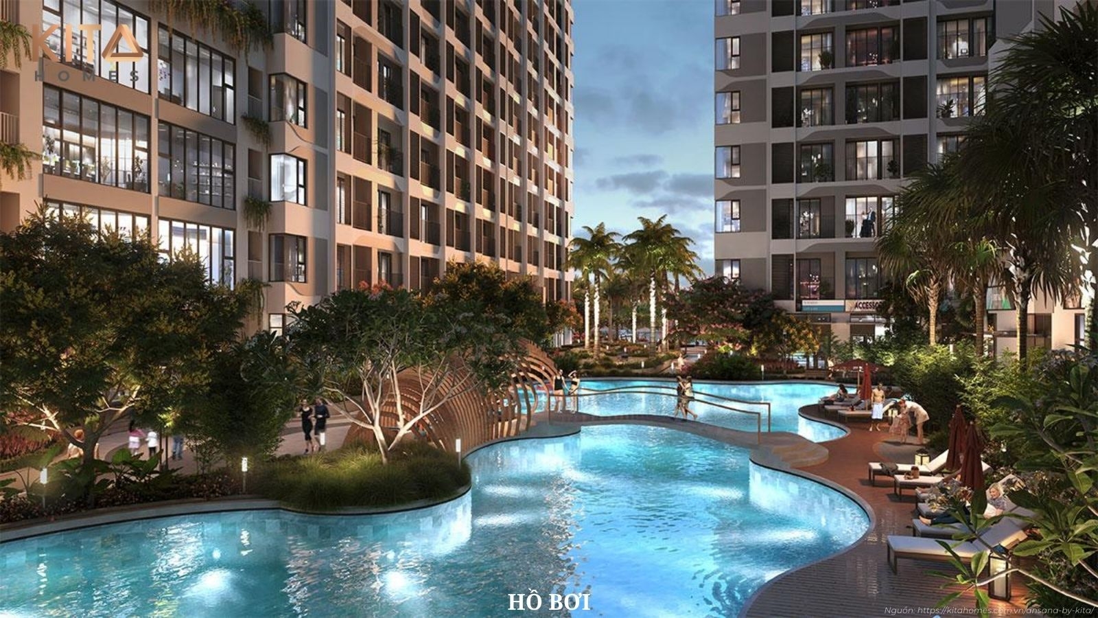 Hệ thống tiện ích nội khu đẳng cấp tại căn hộ Ansana By Kita