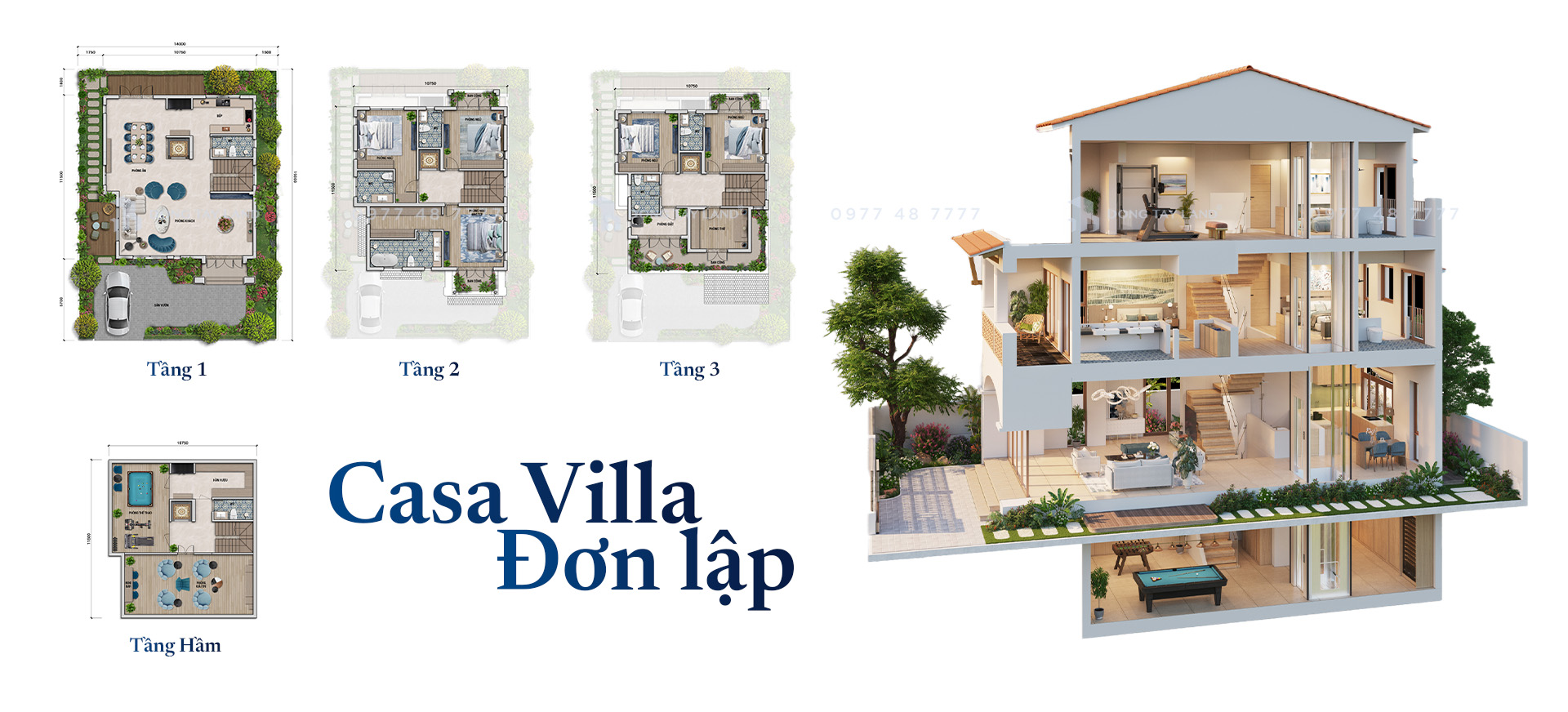 Biệt thự đơn lập Casa Villa dự án Blanca City Sun Group Vũng Tàu